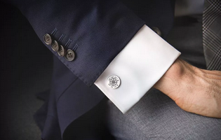 激光打標西裝袖扣：袖里玄機，扣人心弦