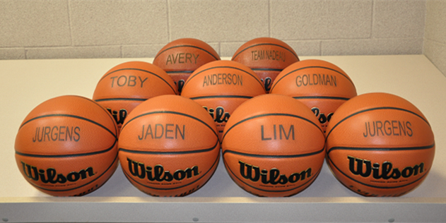 籃球激光打標機，玩轉熱血球場